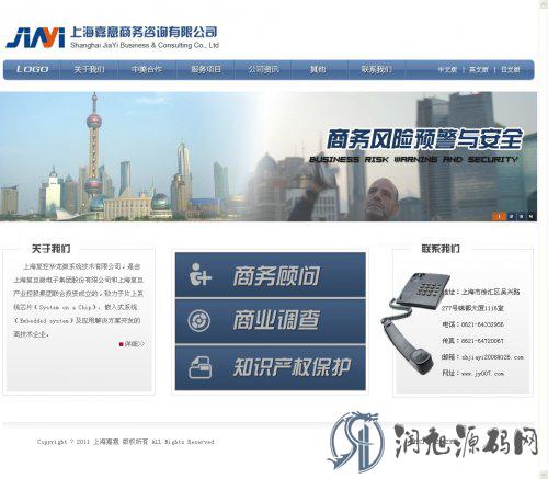 某商务咨询公司网站源码 商业调查公司网站源码