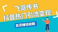 飞哥传书抖音热门引流变现 直播上热门 引流卖货秘籍，一天赚5224元