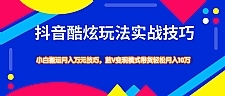 抖音酷炫玩法蓝V变现模式带货实战技巧，小白搬运轻松月入10W