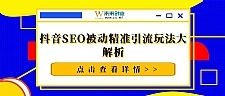 抖音SEO被动精准引流玩法大解析