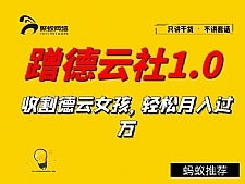 聚蚁思维蹭德云社赚钱1.0 收割德云女孩 轻松月入过万