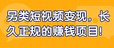 另类短视频变现 长久正规的赚钱项目