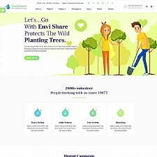 环境生态保护公益网站模板