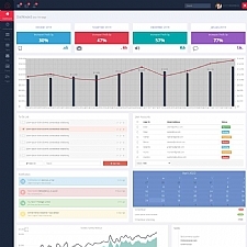 cms管理系统后台模板 Atomios7风格cms后台网站模板