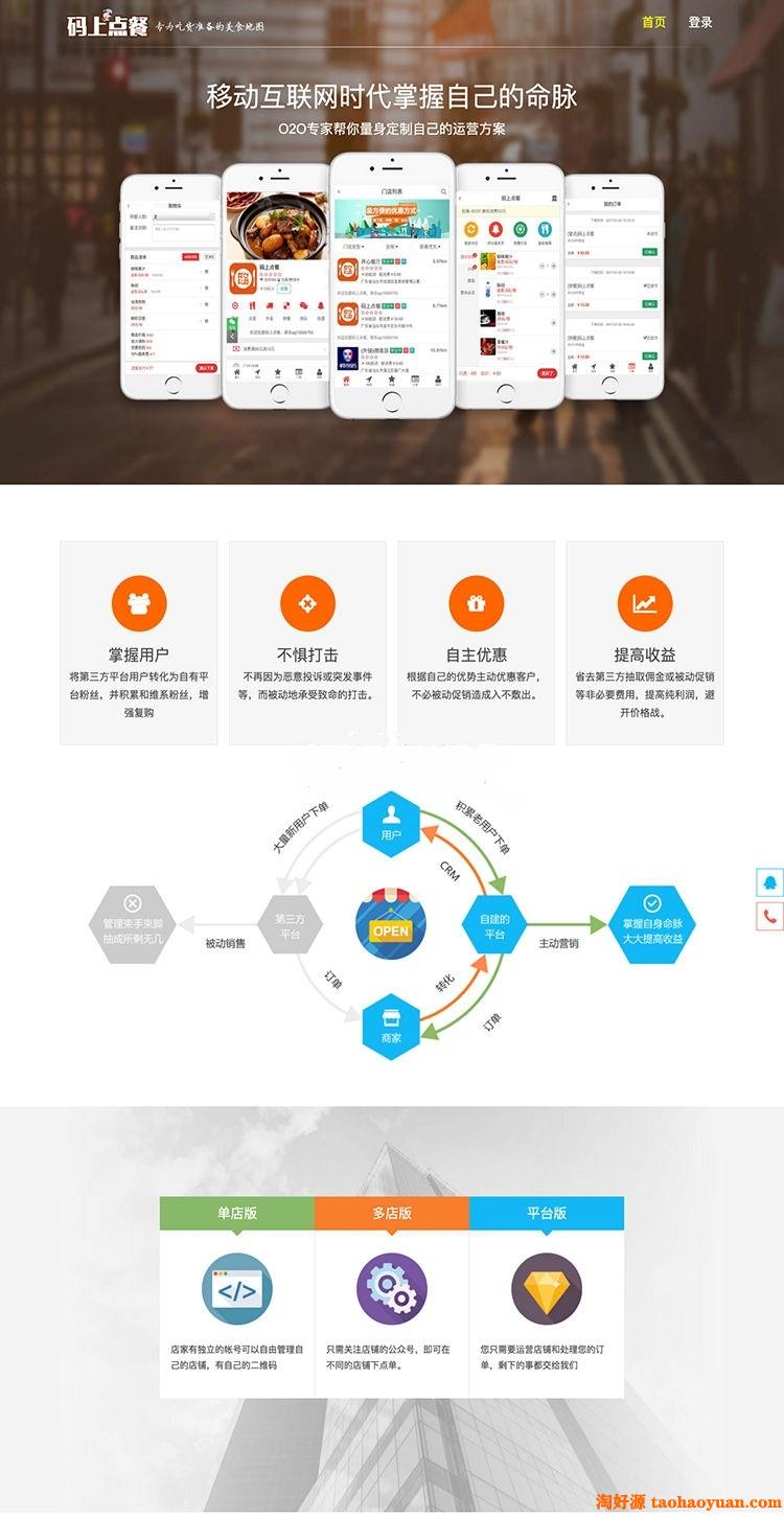 开源商用版码上点餐外卖餐饮小程序源码